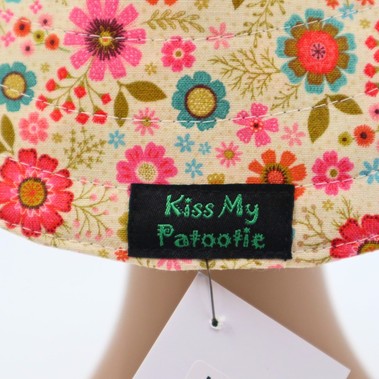 Baby / Kids Reversible Bucket Hat - brown & cream floral