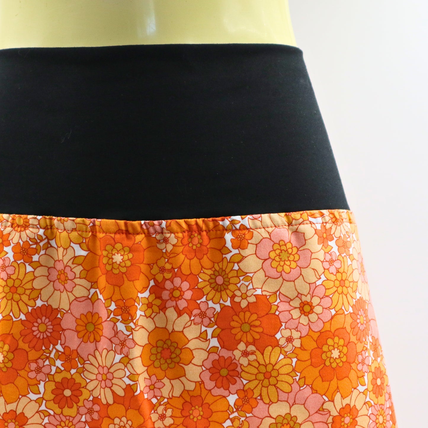 Ladies A Line Skirt - flower power - ladies sizes 8 - 24