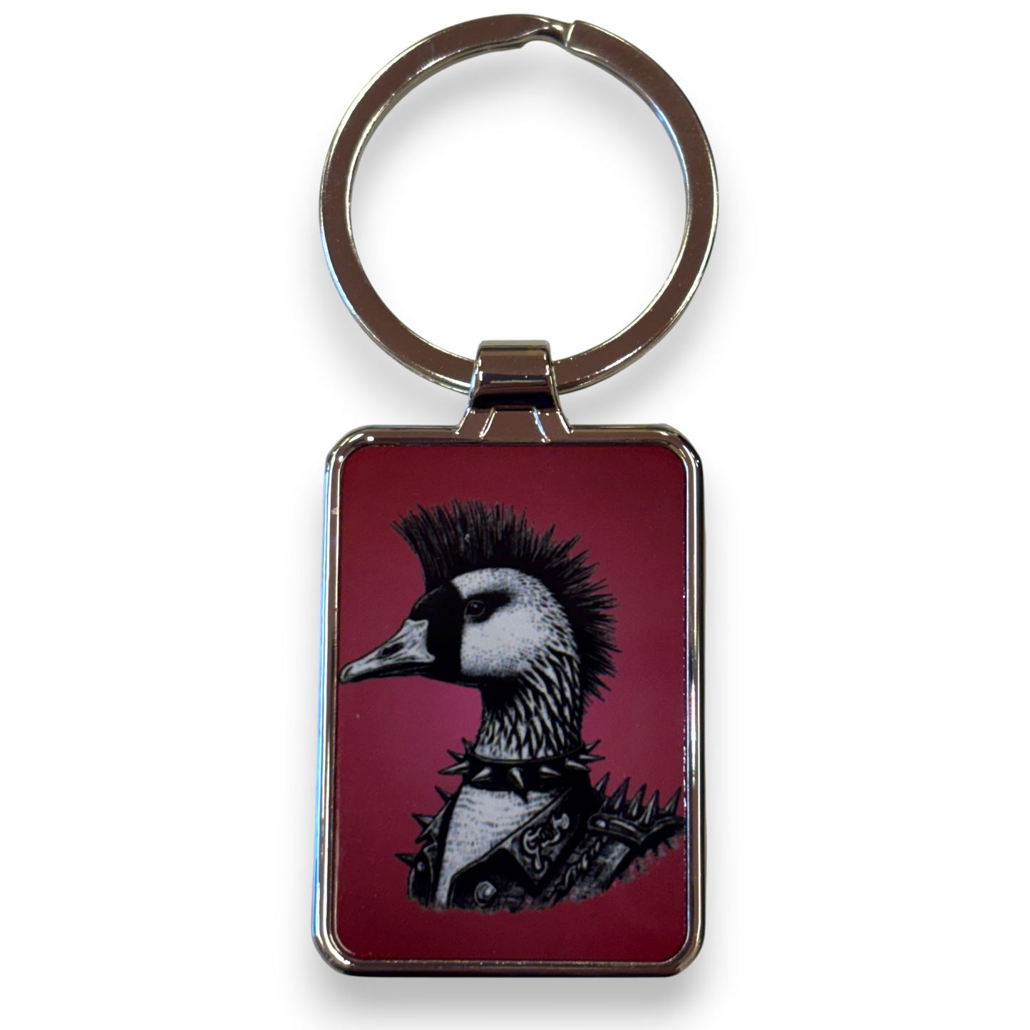Printed Keyring - Punk duck