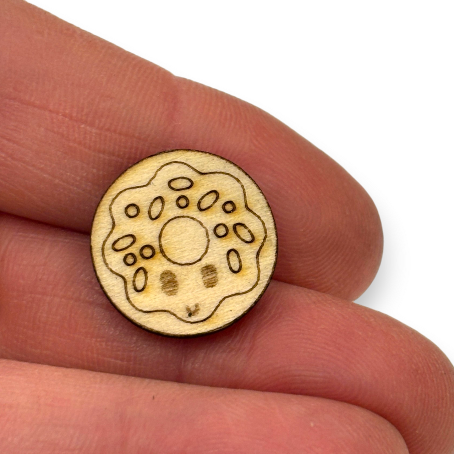 Wooden Food Earring Blanks for DIY Jewellery Making, scrapbooking - Studs - 10pc Laser Cut Set