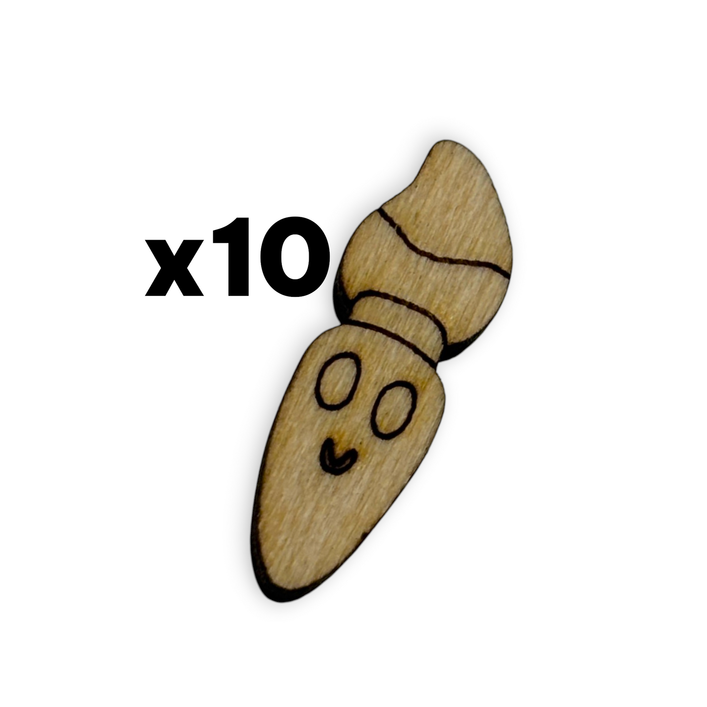 Wooden Teacher Earring Blanks for DIY Jewellery Making - Studs - 10pc Laser Cut Set