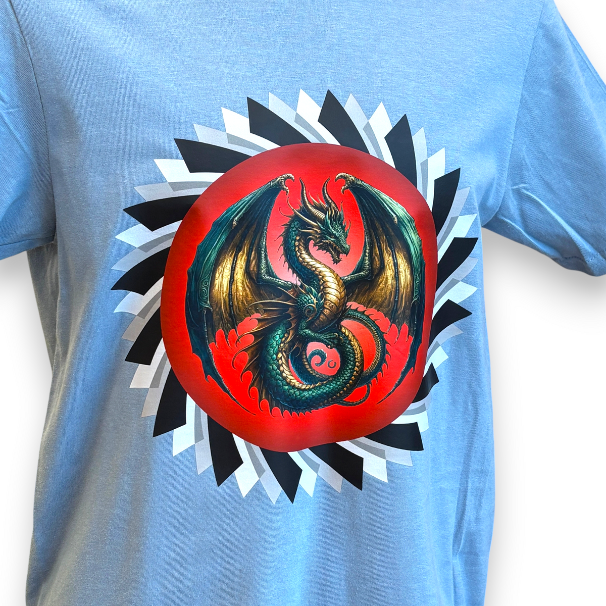 Men's Dragon Printed T-Shirt – Fantasy Dragon Graphic Tee