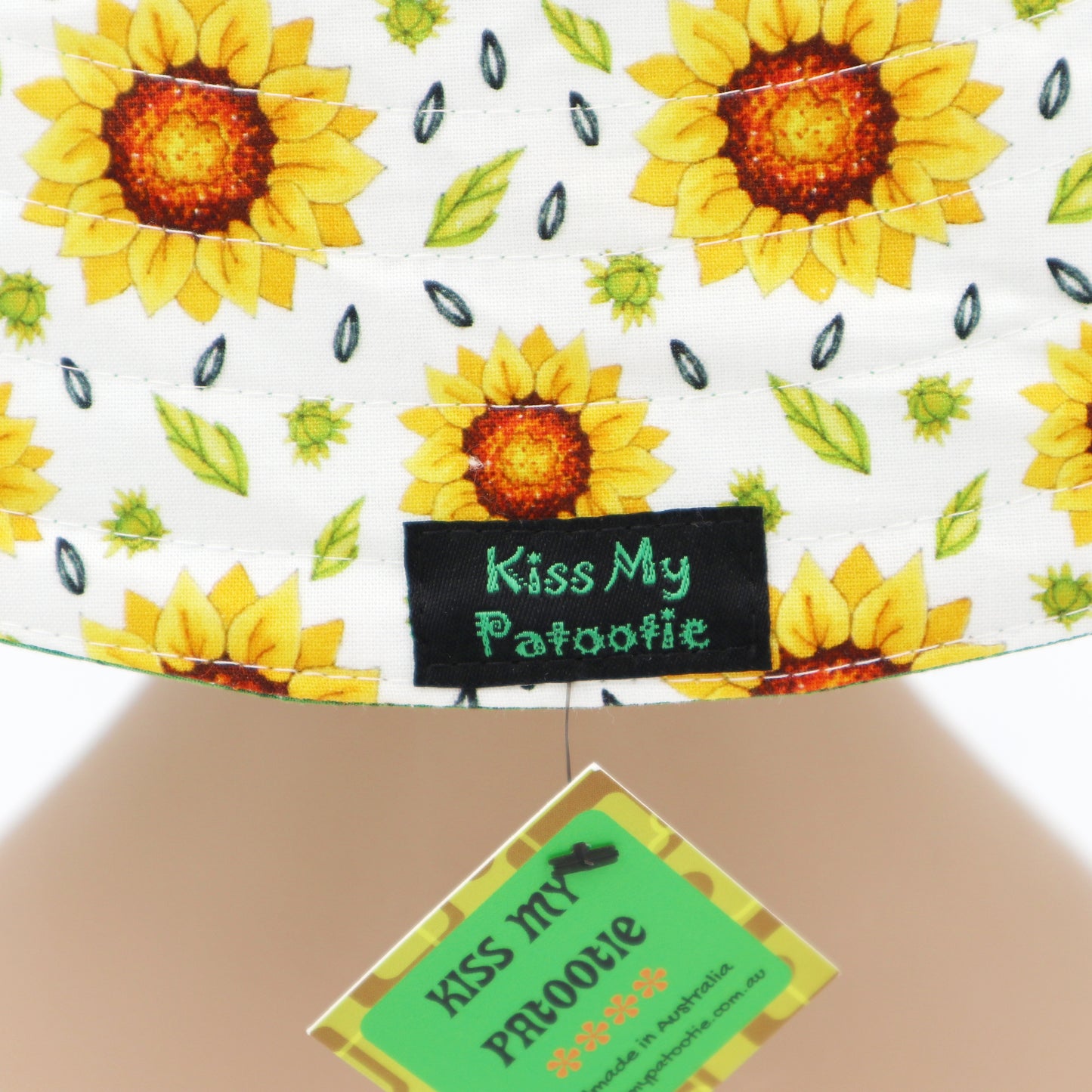 Wide Brim Reversible Sun Hat - sunflower