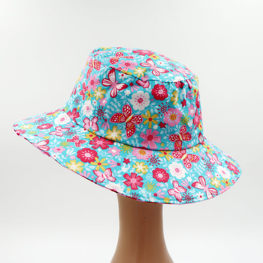 Reversible Sun Hat - Ladies & Girls sizes - butterfly, ladybug