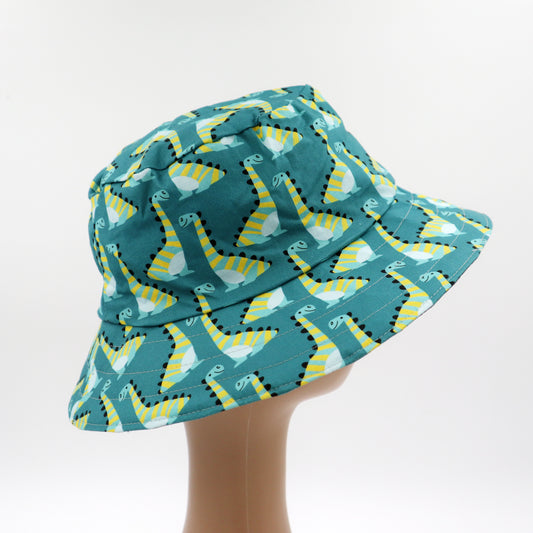 Teen / Mens Reversible Bucket Hat - dinosaurs