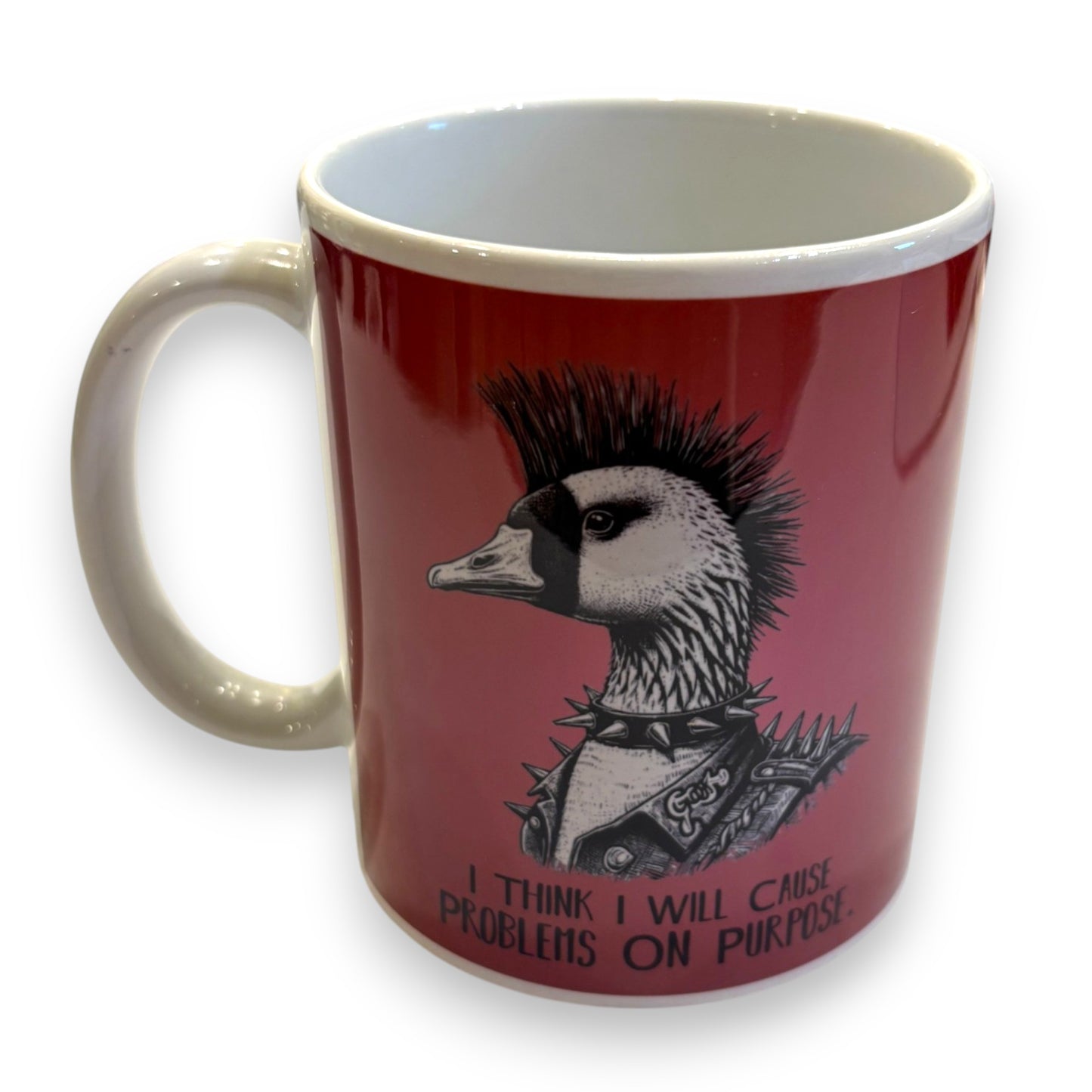 Printed Ceramic Mug - punk duck
