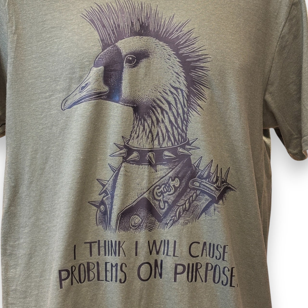 Mens Printed T-shirt - punk duck