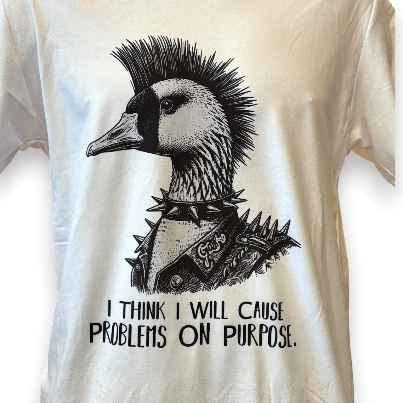 Mens Printed T-shirt - punk duck