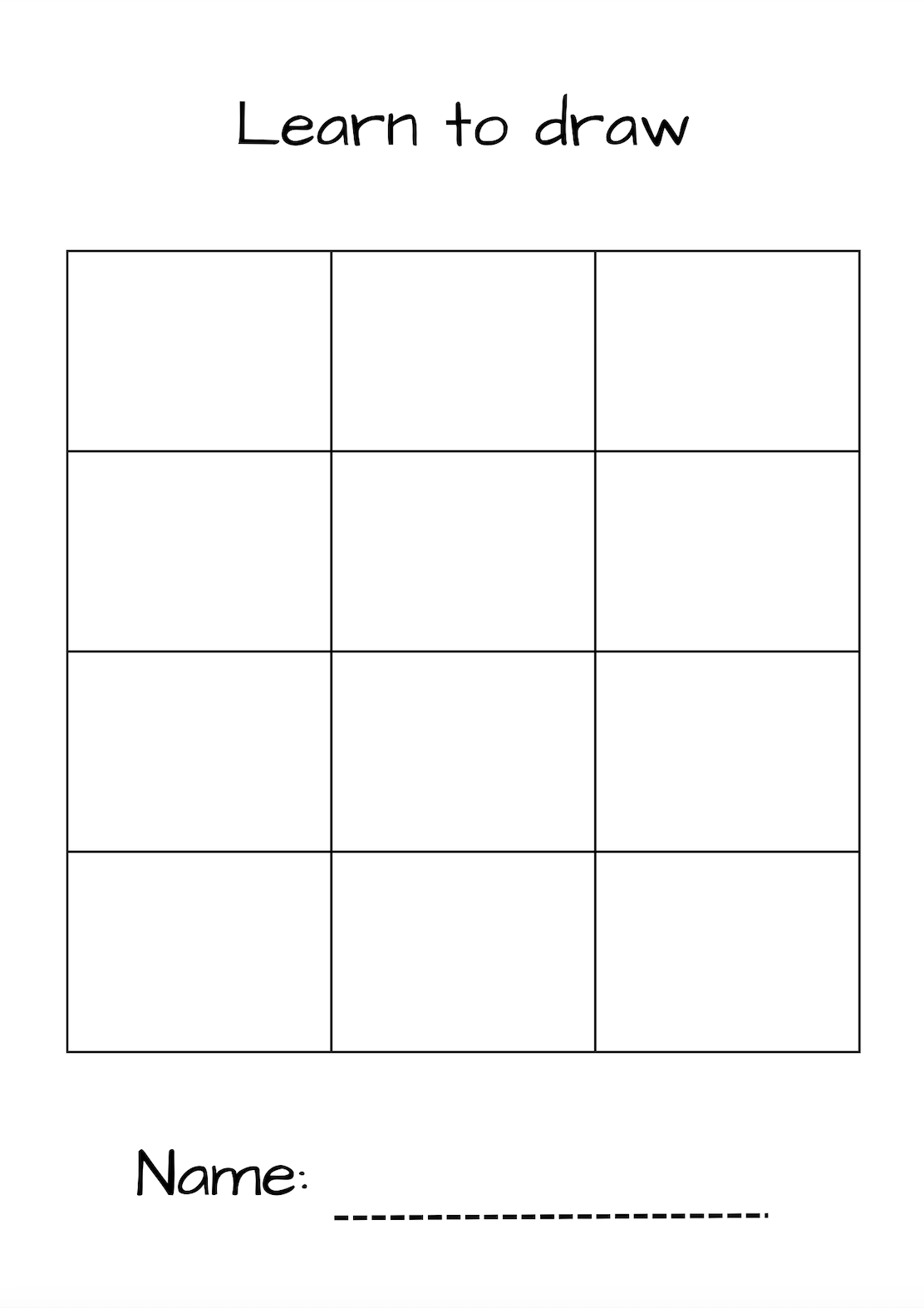 Learn to Draw - Butterfly - printable grid drawing activity