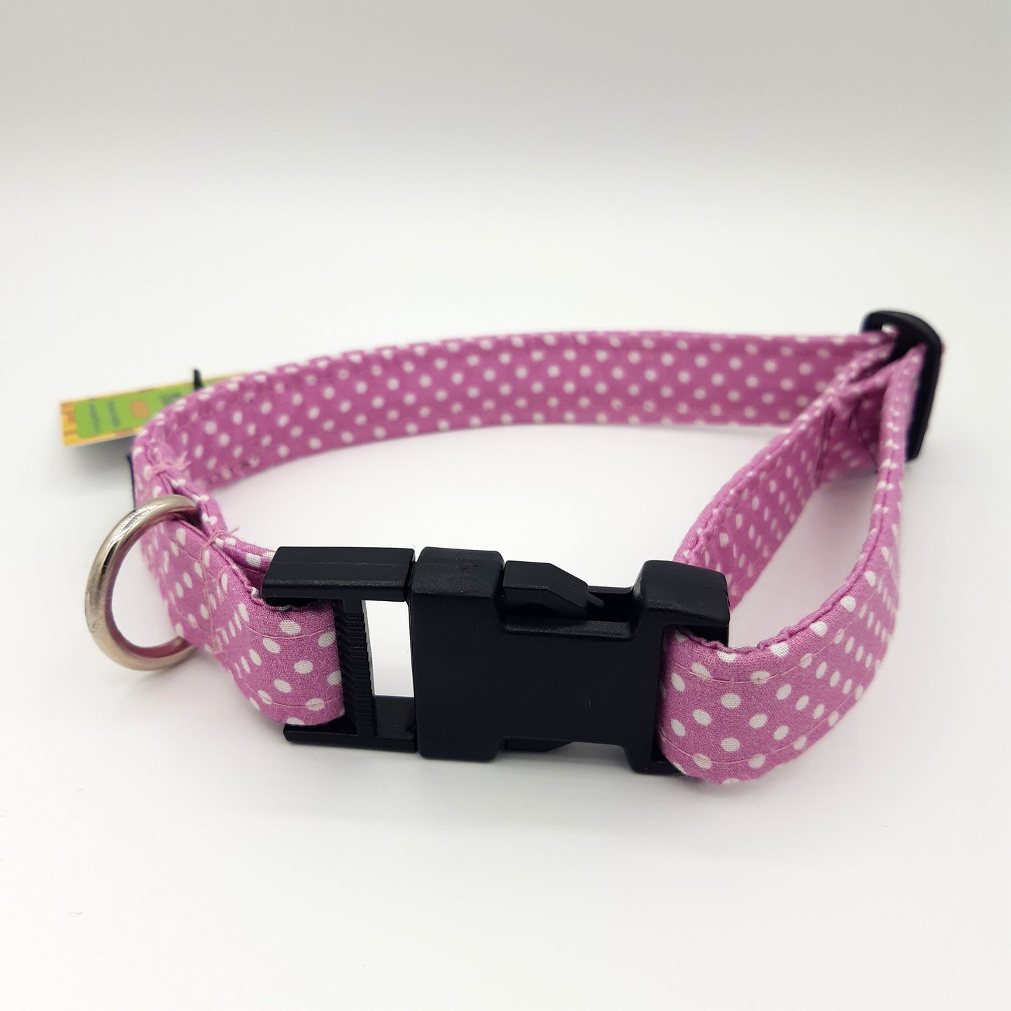 Dog collar - fabric covered webbing, 17.5 to 72cm