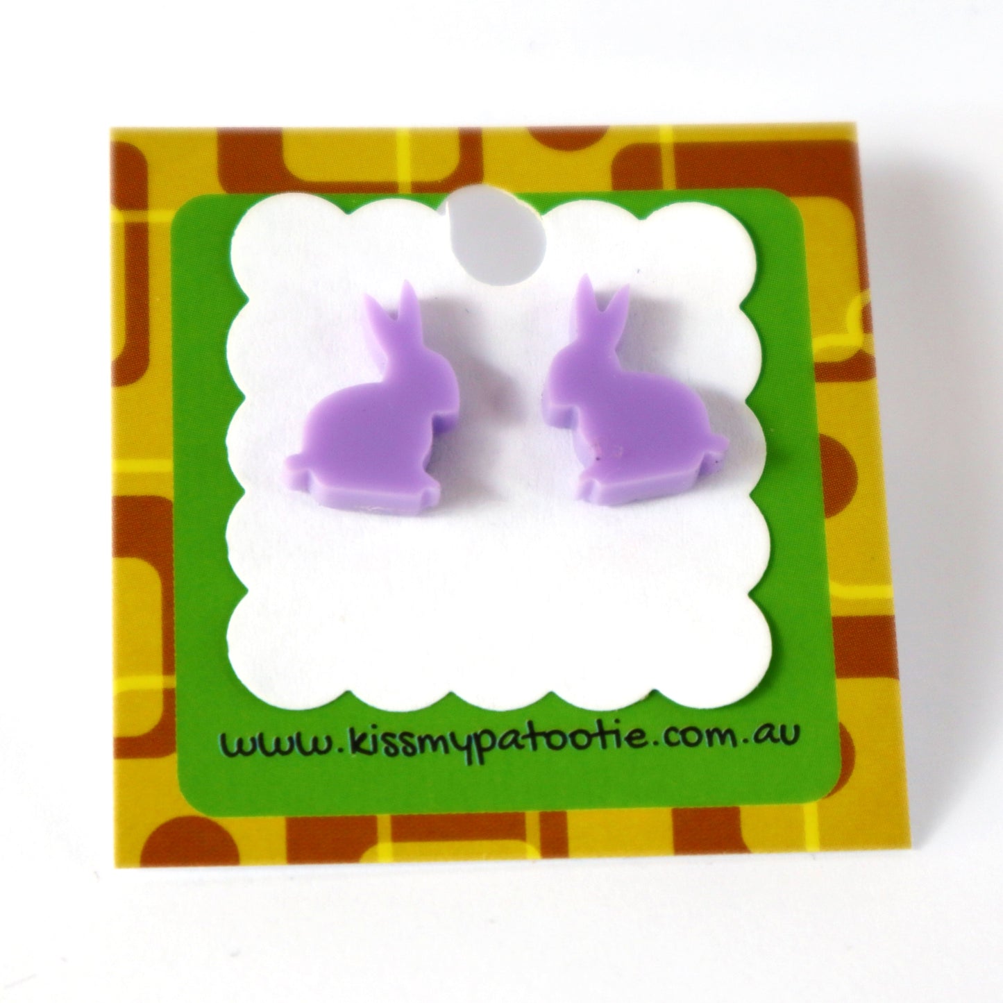 Rabbits - Laser Cut Earrings / Studs - more colours available
