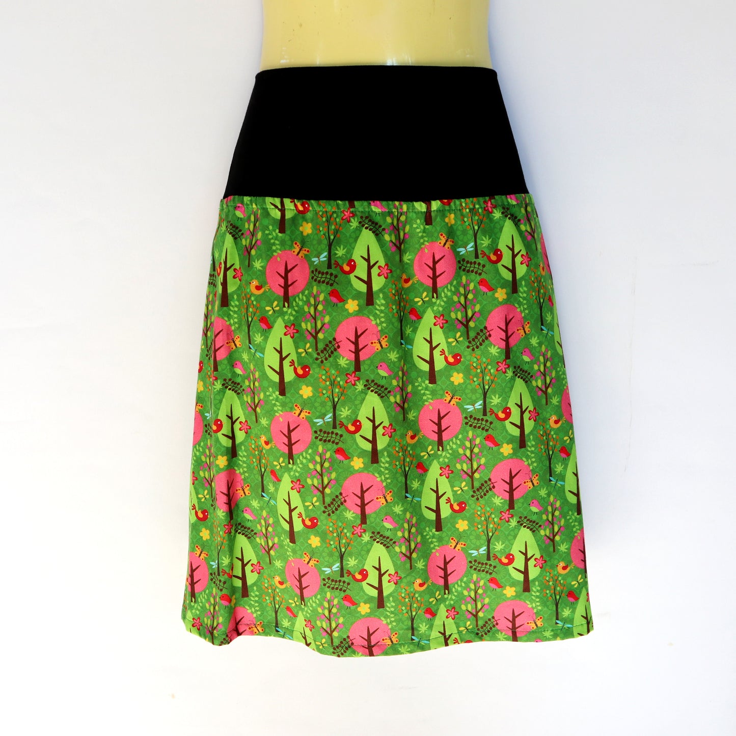 Ladies A Line Skirt - woodland trees - ladies sizes 8 - 24