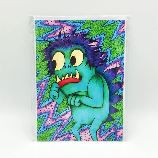 Kids birthday / greeting card - Once Upon a Twisted Tale character