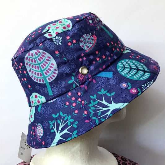 Blue Woodland Reversible Bucket Hat