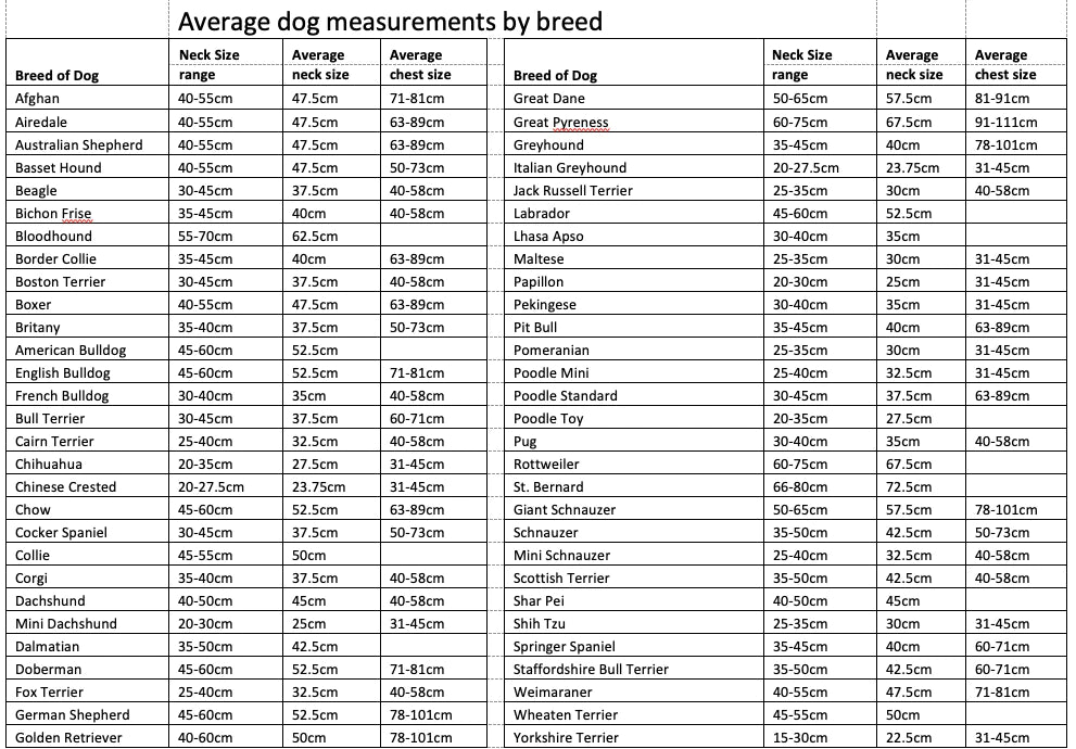 Dog collar - fabric covered webbing, 17.5 to 72cm