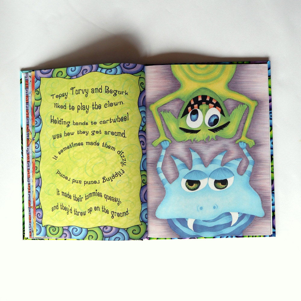 Book Gift Bag - 2 x kids books, library bag, bookmark