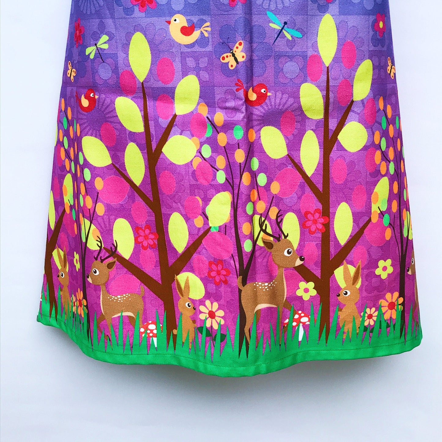 Ladies A-line Skirt - woodland animals - sizes 8 -24 avail