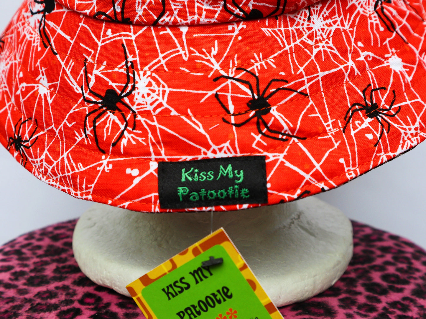 Baby / Kids Reversible Bucket Hat - spider web