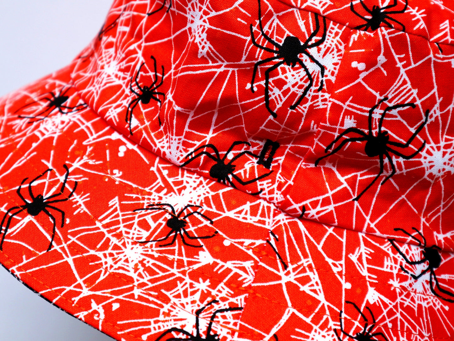 Baby / Kids Reversible Bucket Hat - spider web