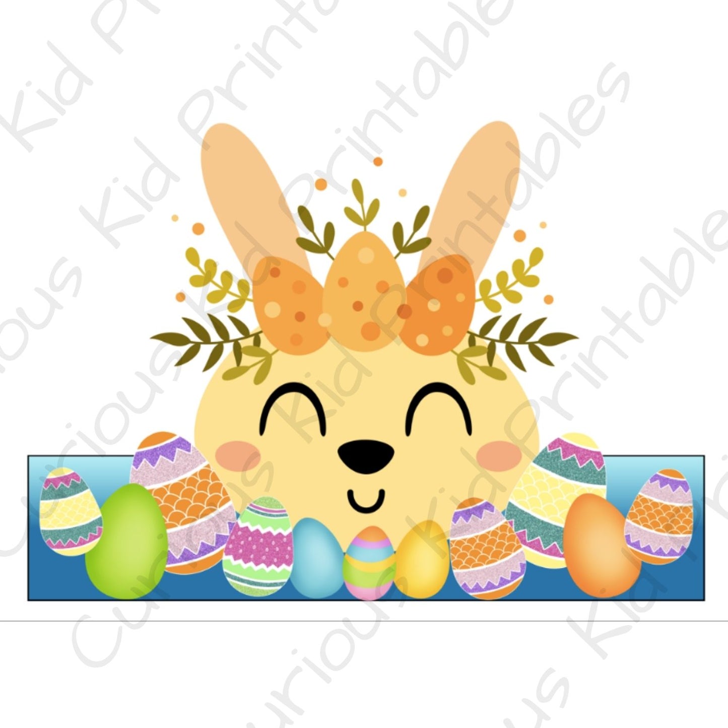 Easter bunny ears / paper crown x 4