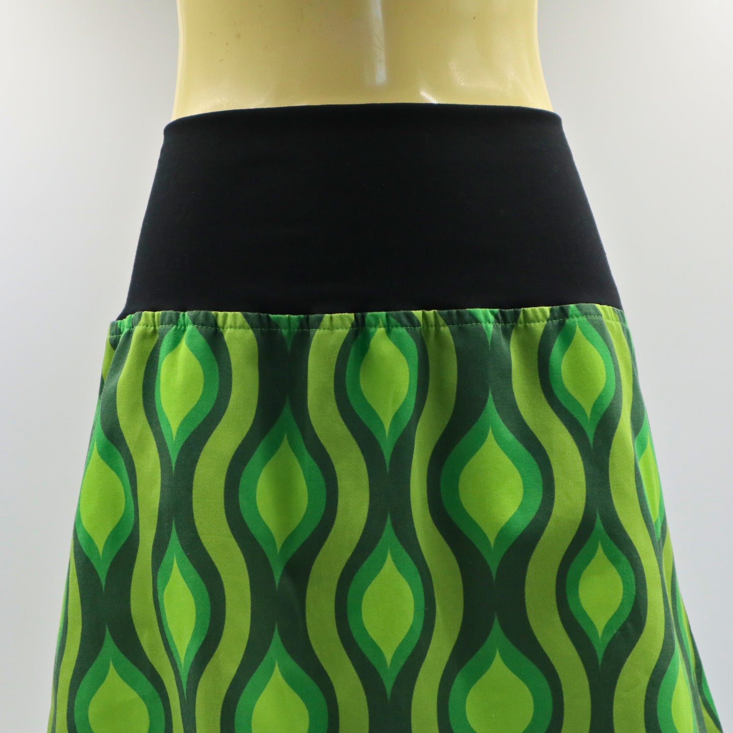Ladies A Line Skirt - retro geometric hourglass - ladies sizes 8 - 24