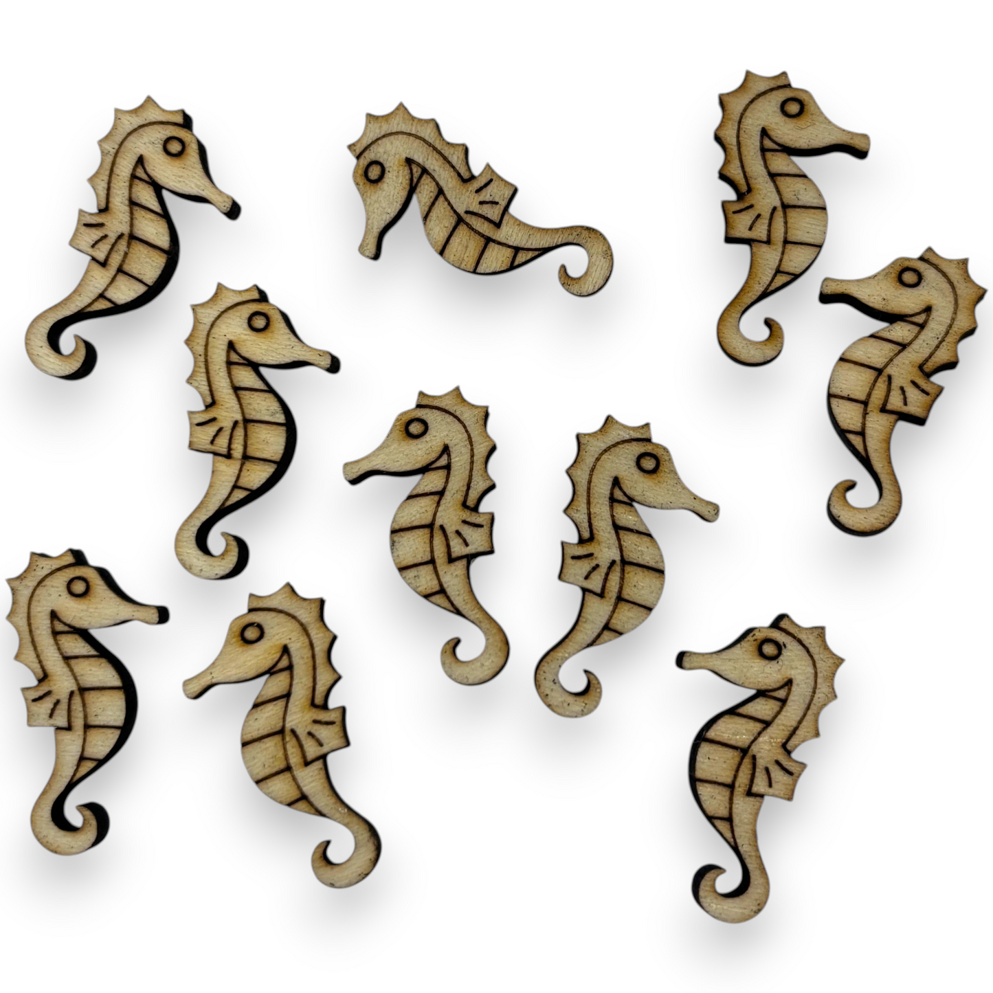 Wooden Animal Earring Blanks for DIY Jewellery Making, scrapbooking - Studs - 10pc Laser Cut Set