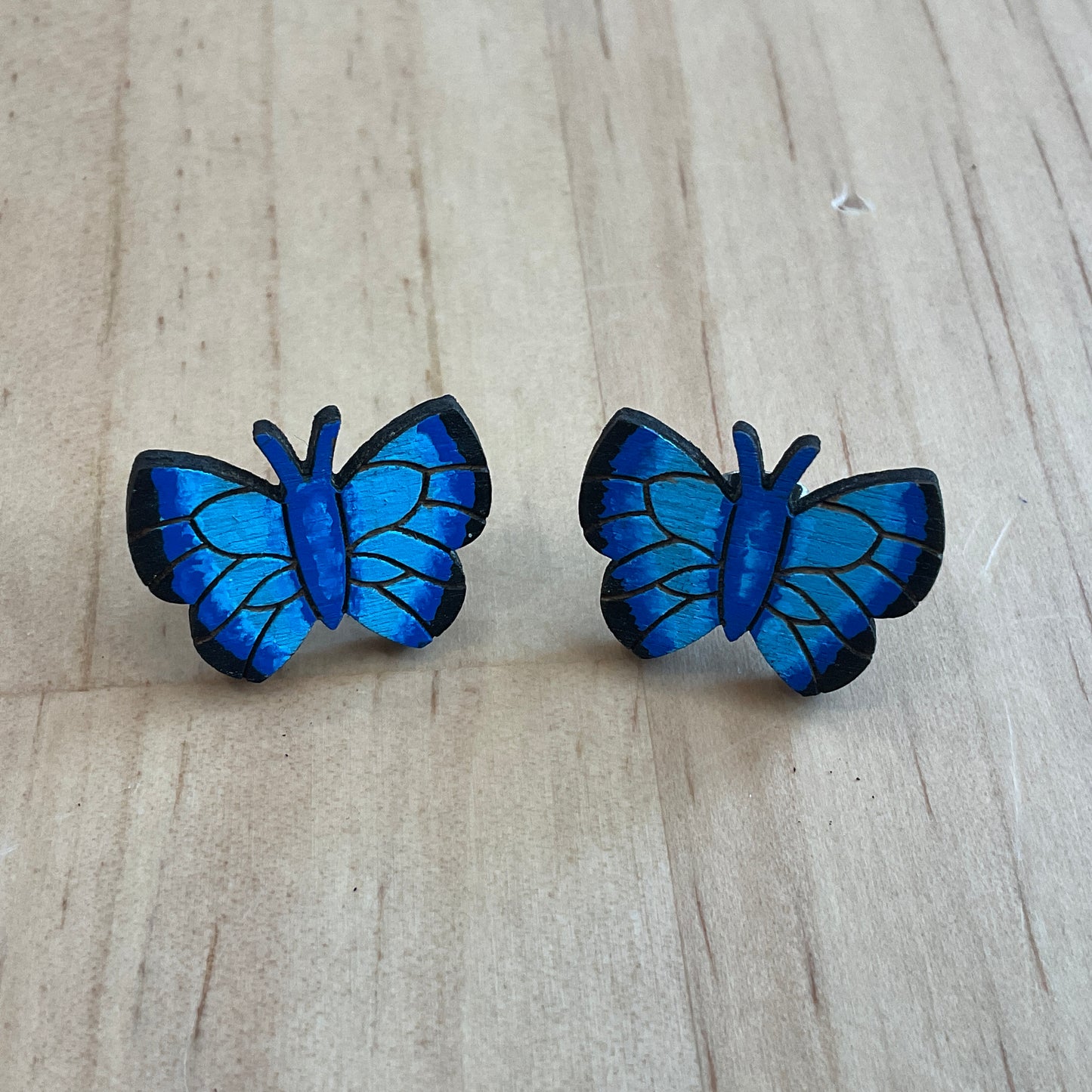 Wooden Animal Earring Blanks for DIY Jewellery Making, scrapbooking - Studs - 10pc Laser Cut Set
