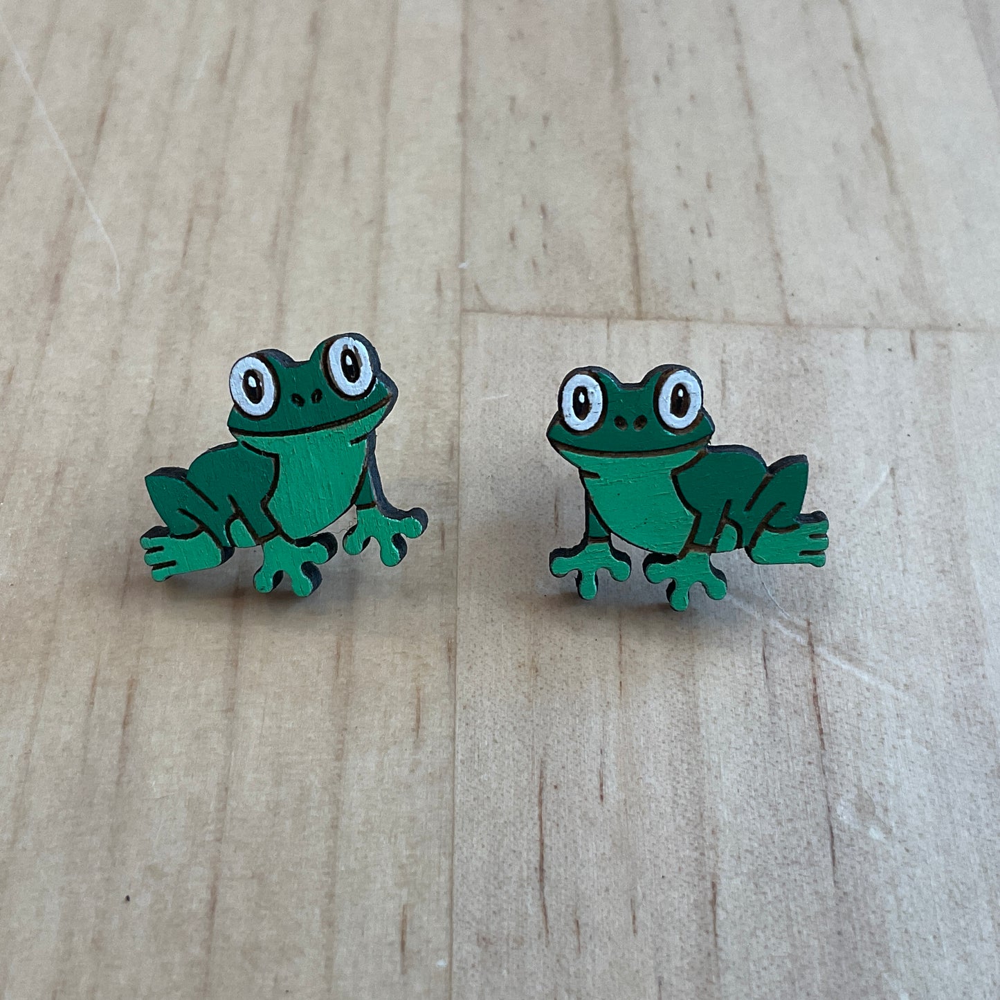 Wooden Animal Earring Blanks for DIY Jewellery Making, scrapbooking - Studs - 10pc Laser Cut Set