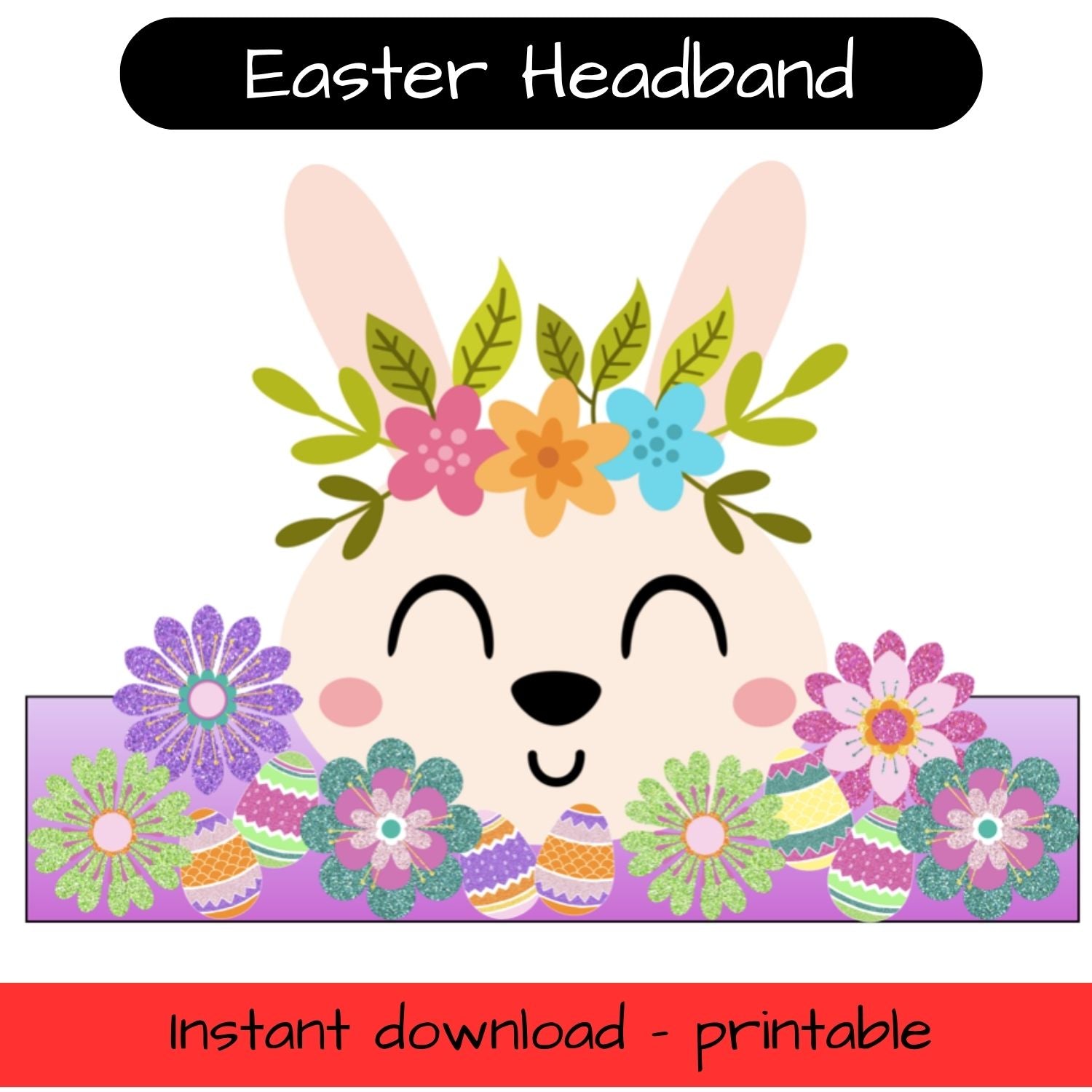 Easter bunny ears / paper crown – Kiss My Patootie