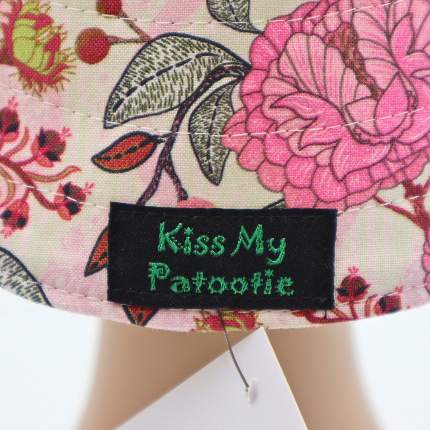 Reversible Sun Hat - Ladies & Girls sizes - green / pink floral