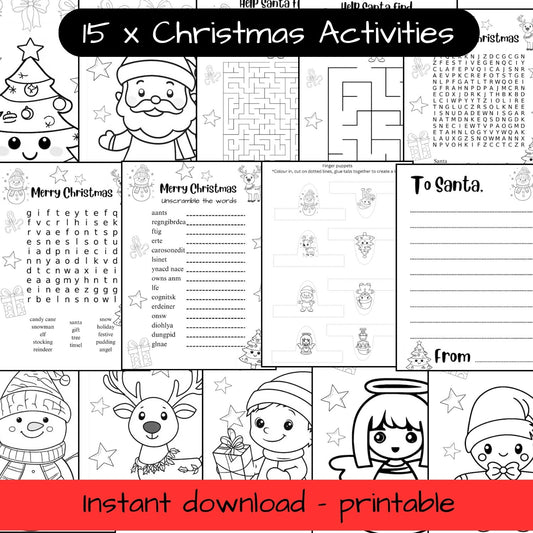 Printable Christmas bundle - 15 activities