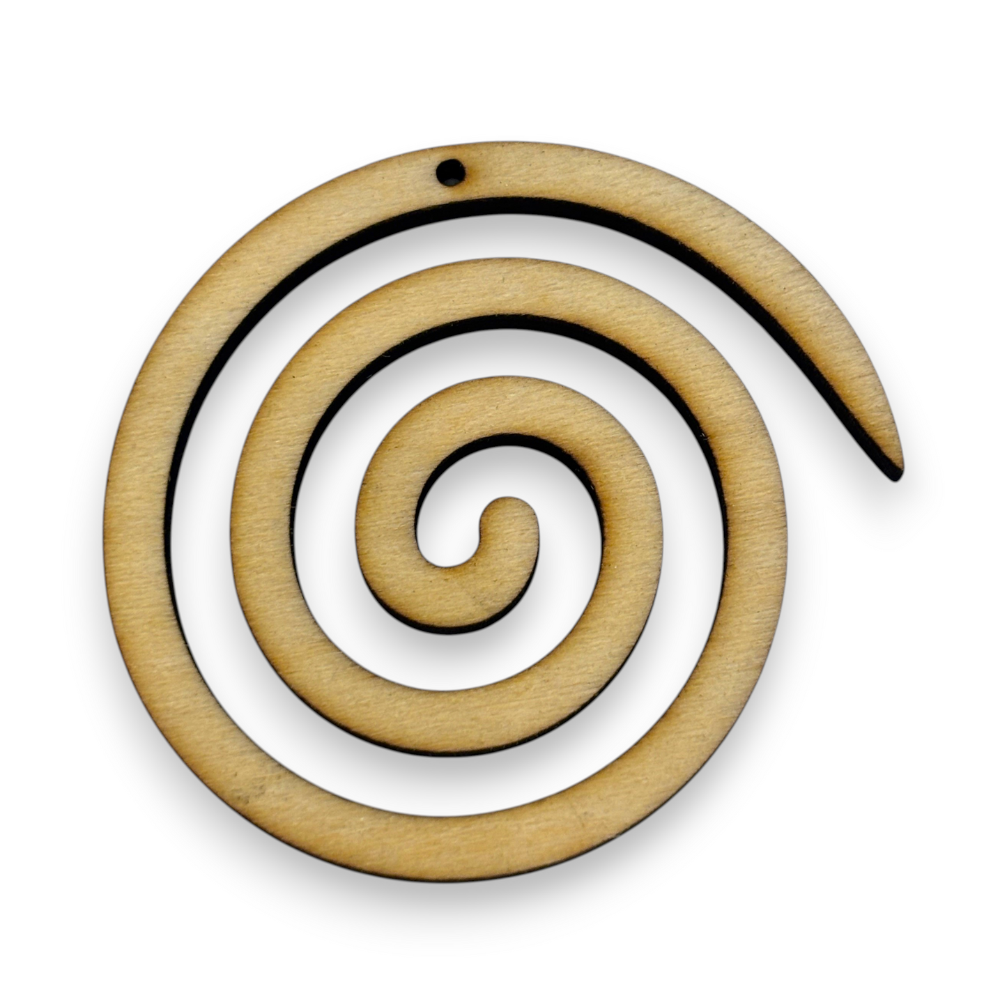 Wooden Spiral Earring Blanks for DIY Jewellery Making, dangles - 10pc Laser Cut Pieces