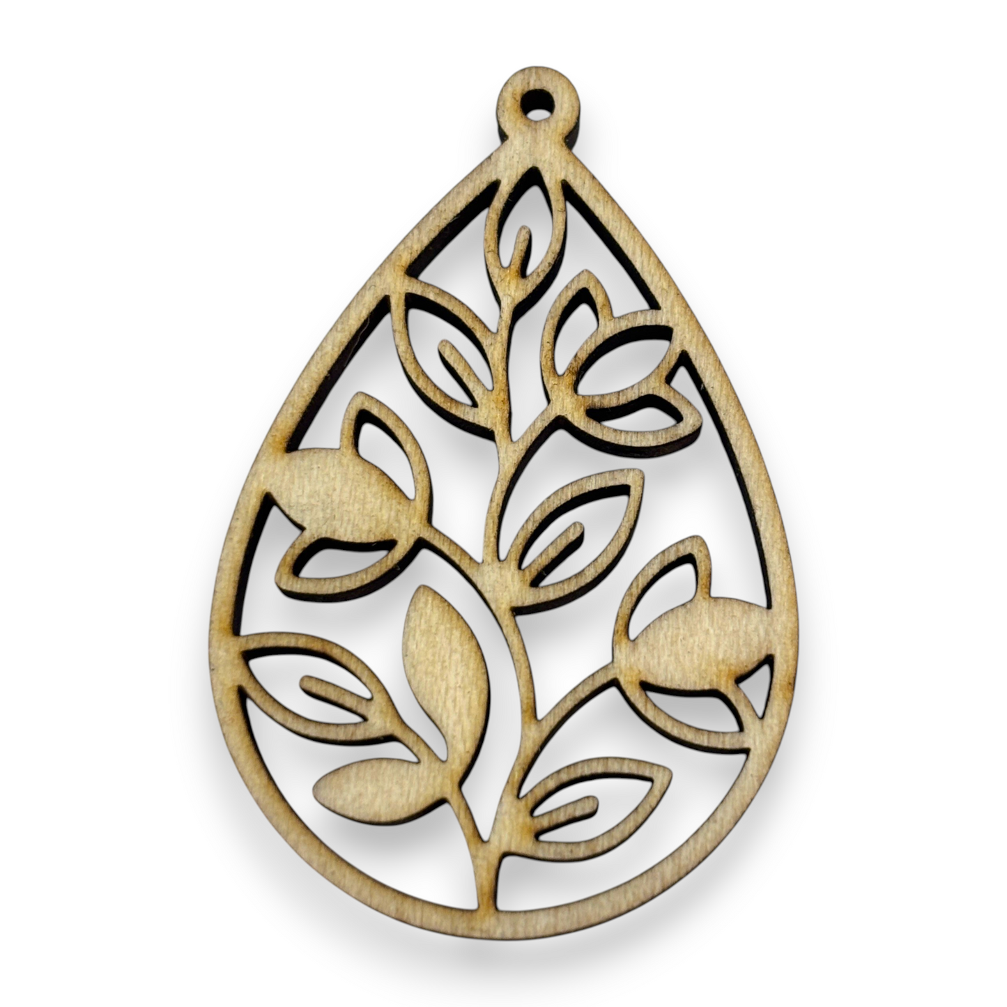 Wooden Teardrop Earring Blanks for DIY Jewellery Making, dangles - 10pc Laser Cut Pieces