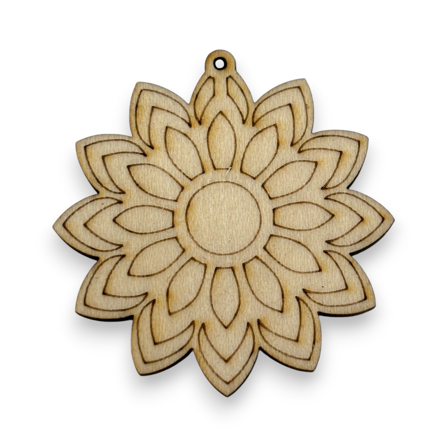 Wooden Flower Earring Blanks for DIY Jewellery Making, dangles - 10pc Laser Cut Pieces