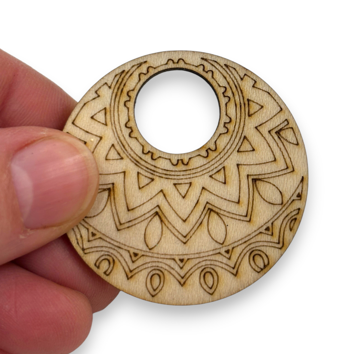 Wooden Earring Blanks for DIY Jewellery Making, dangles - 10pc Laser Cut Pieces