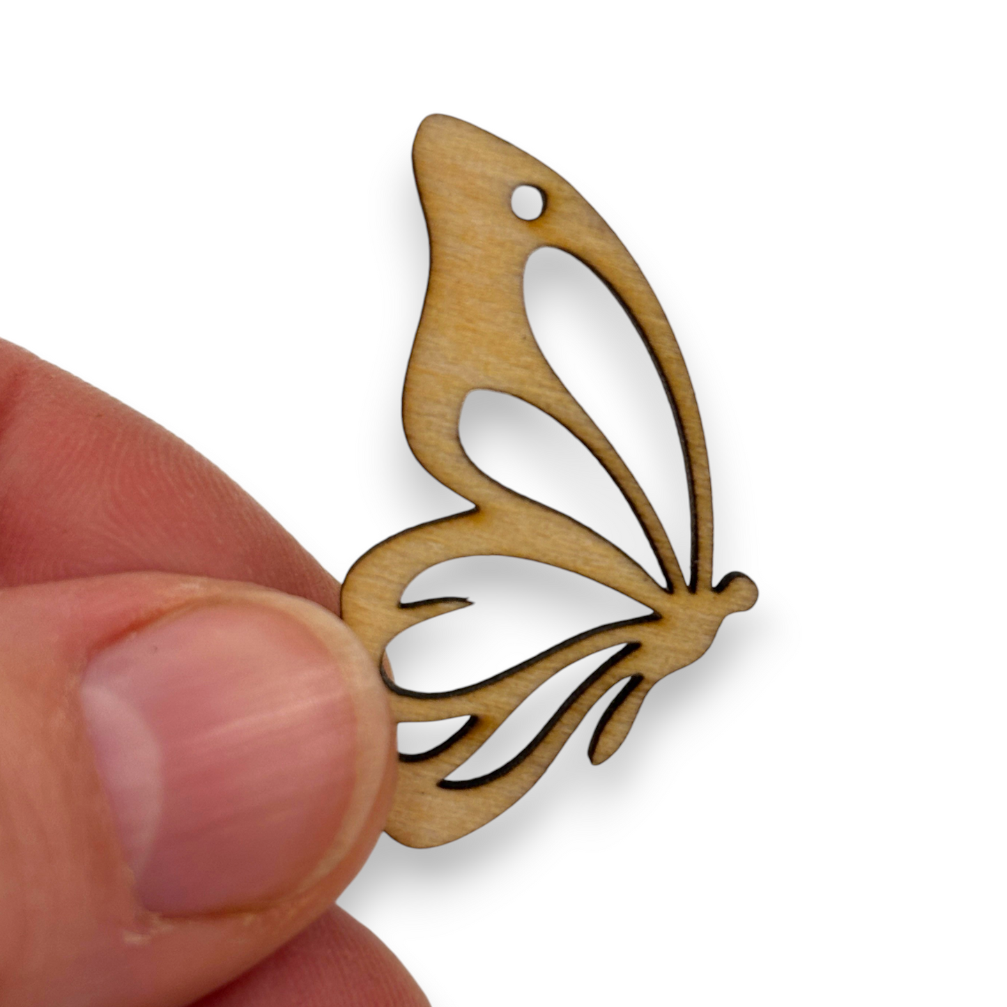 Wooden Butterfly Earring Blanks for DIY Jewellery Making, dangles - 10pc Laser Cut Pieces