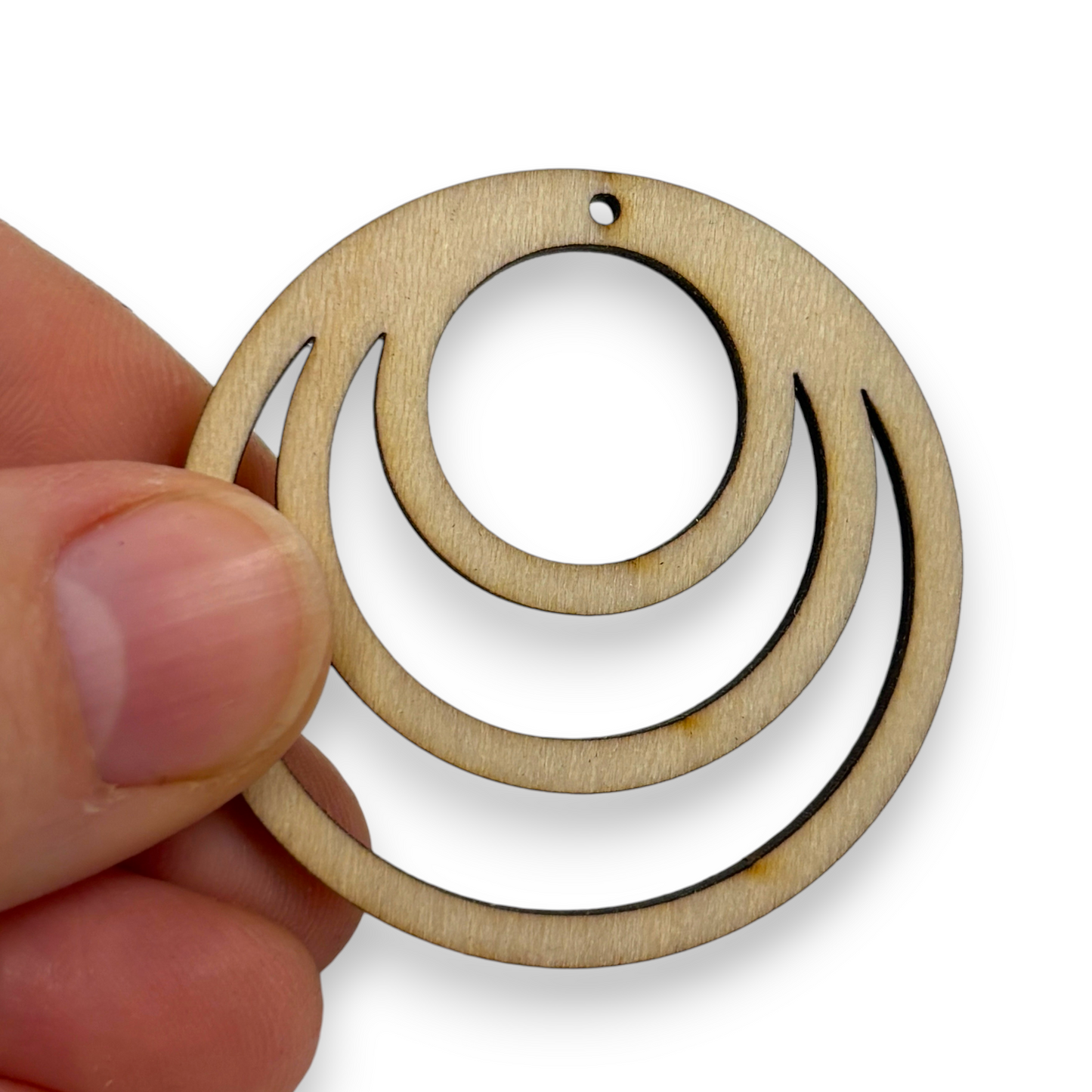 Wooden Earring Blanks for DIY Jewellery Making, dangles - 10pc Laser Cut Pieces