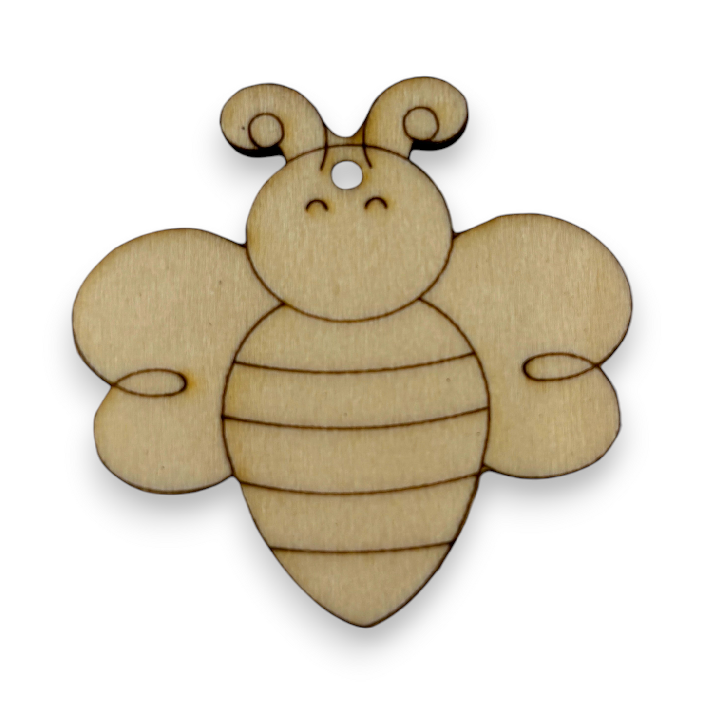 Wooden Bee Earring Blanks for DIY Jewellery Making, dangles - 10pc Laser Cut Pieces