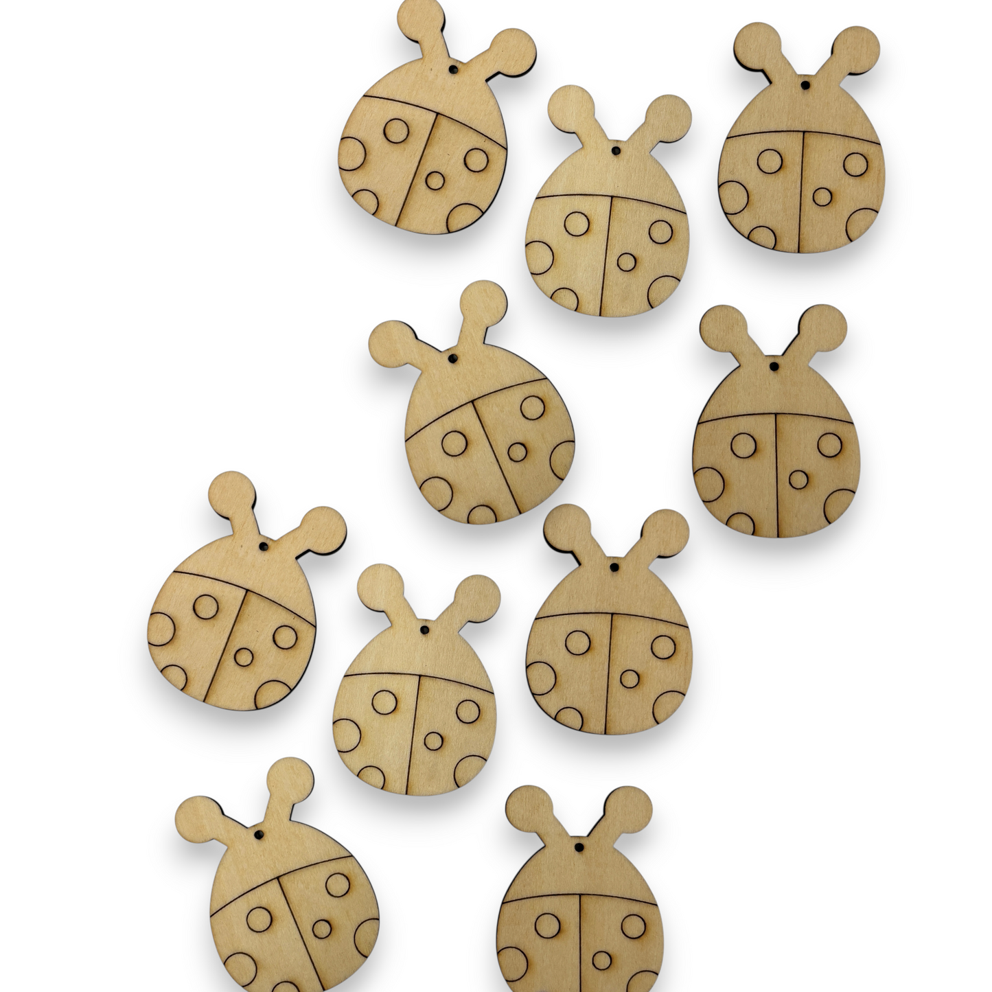 Wooden Animal Earring Blanks for DIY Jewellery Making, dangles - 10pc Laser Cut Pieces
