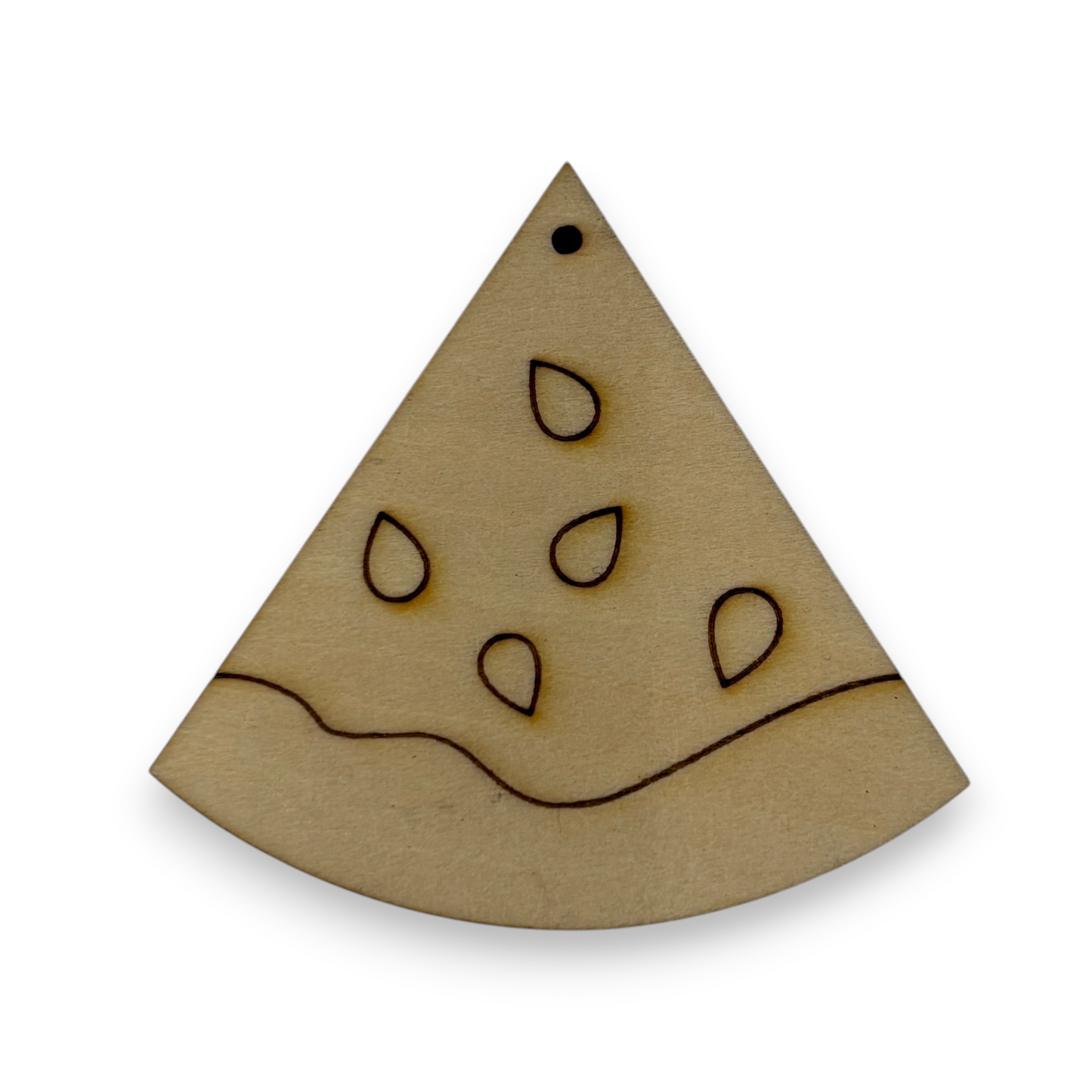 Wooden Watermelon Earring Blanks for DIY Jewellery Making, dangles - 10pc Laser Cut Pieces