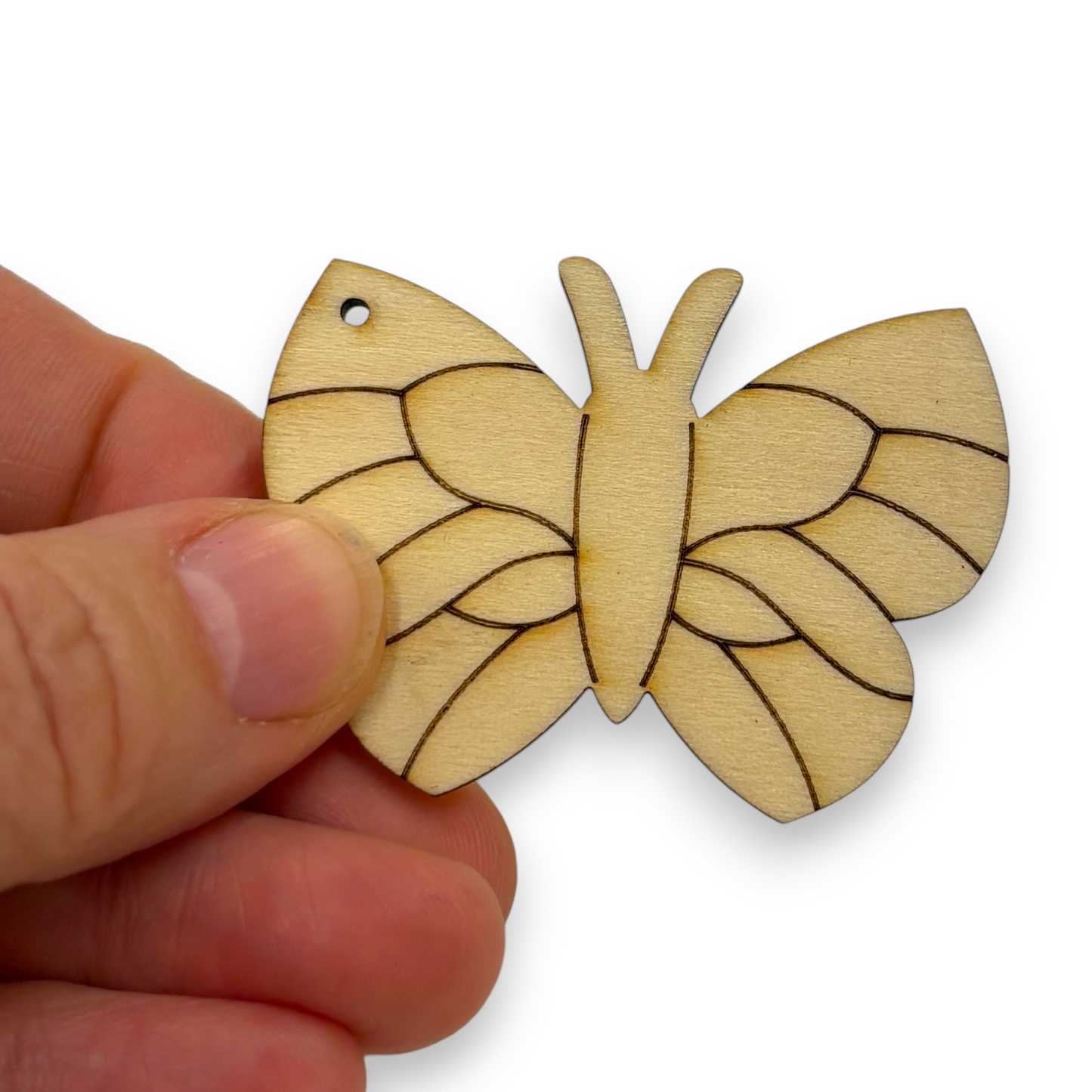 Wooden Butterfly Earring Blanks for DIY Jewellery Making, dangles - 10pc Laser Cut Pieces