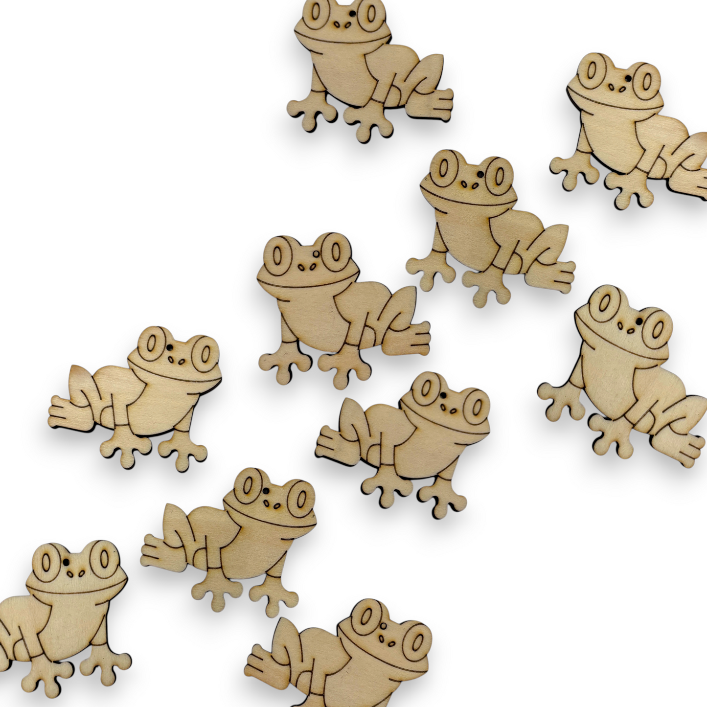 Wooden Animal Earring Blanks for DIY Jewellery Making, dangles - 10pc Laser Cut Pieces