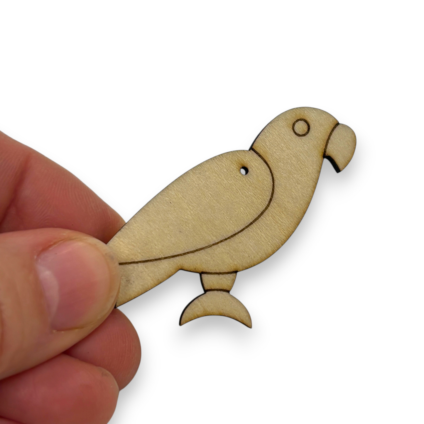 Wooden Bird Earring Blanks for DIY Jewellery Making, dangles - 10pc Laser Cut Pieces