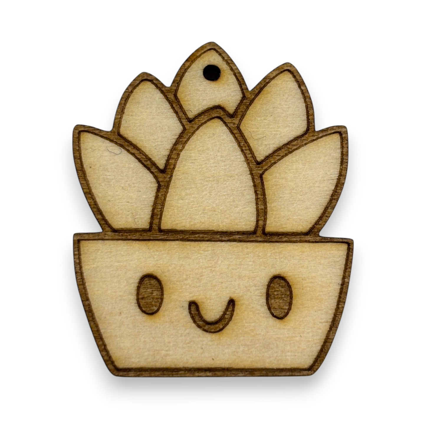 Wooden Plant Earring Blanks for DIY Jewellery Making, dangles - 10pc Laser Cut Pieces