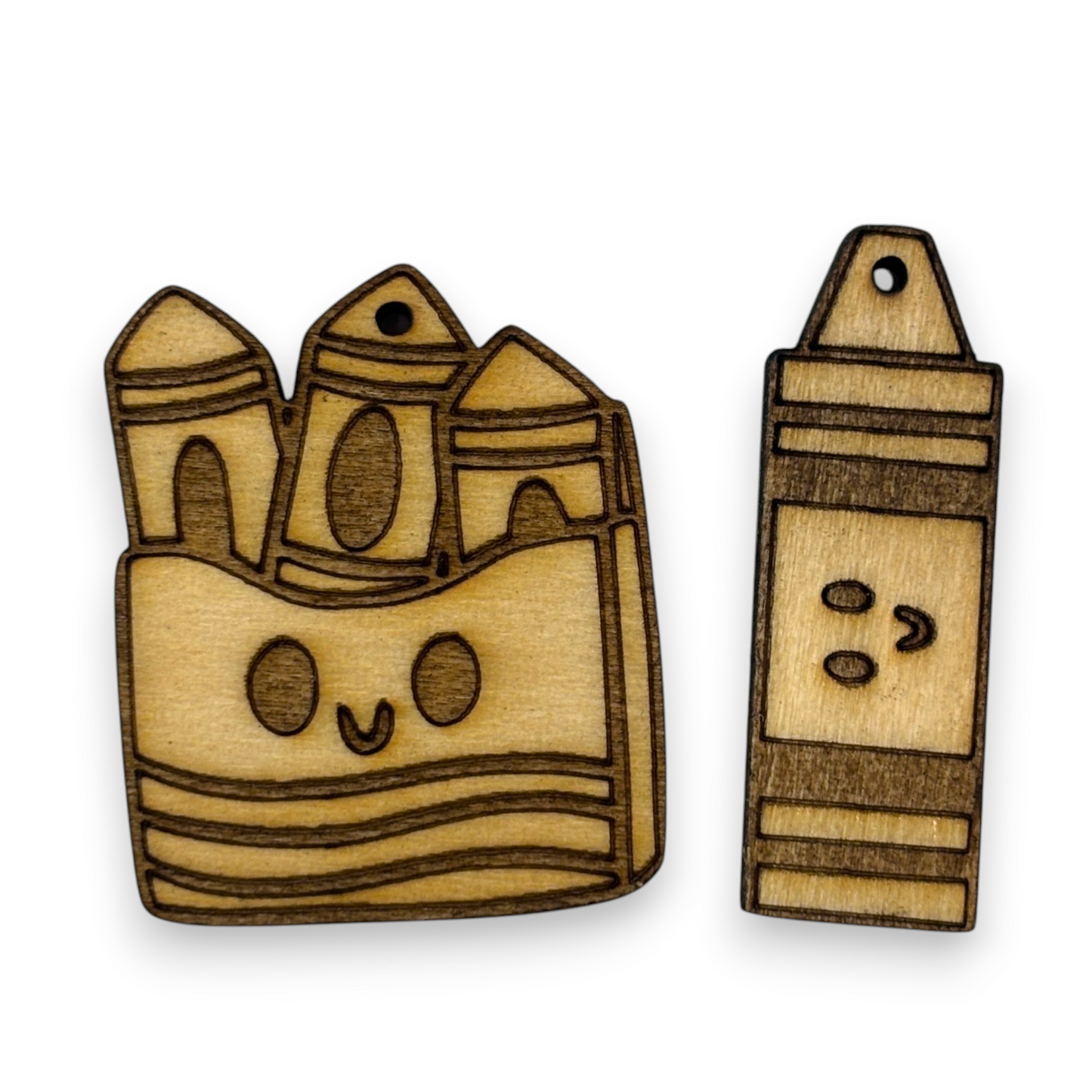 Wooden Teacher Earring Blanks for DIY Jewellery Making, dangles - 10pc Laser Cut Pieces