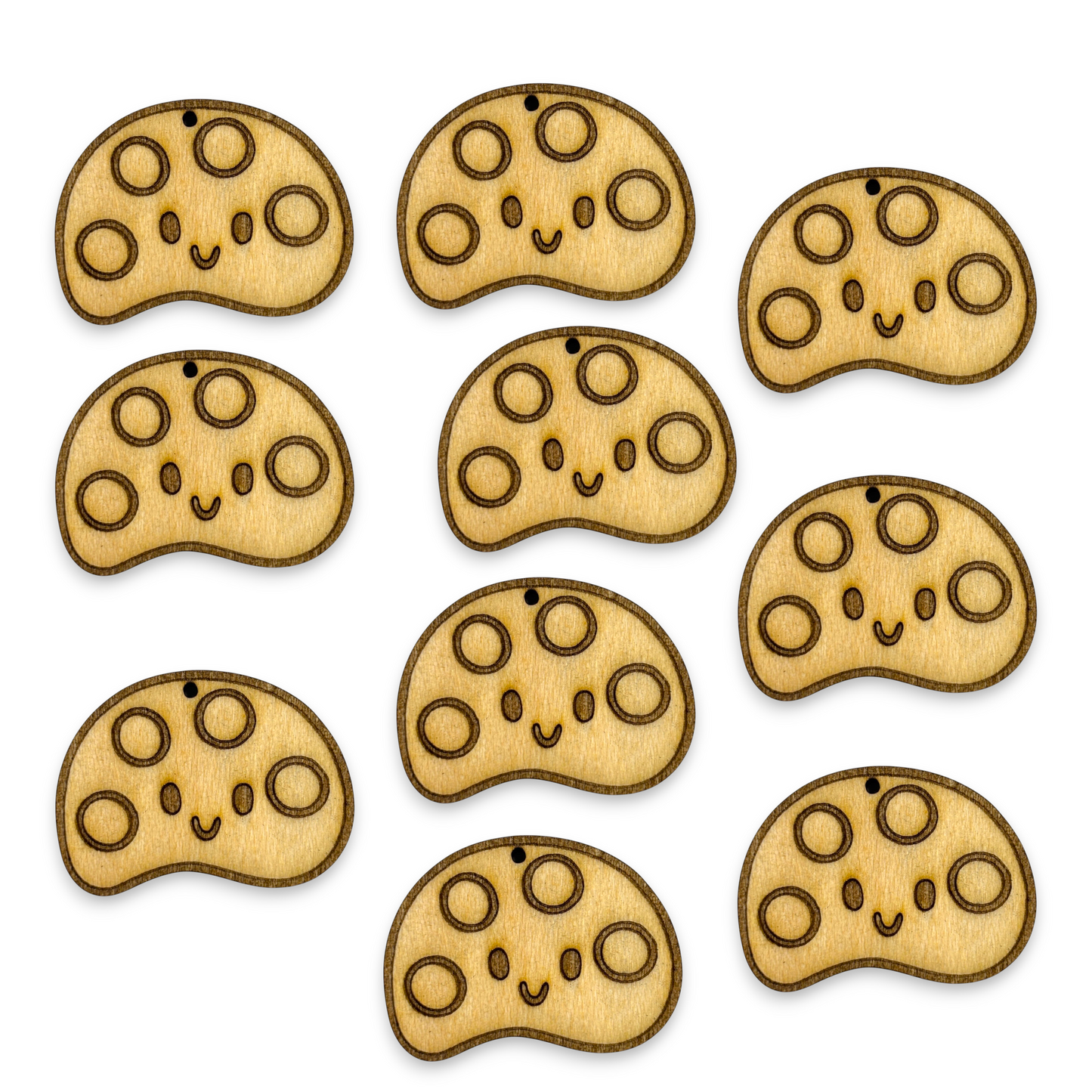 Wooden Teacher Earring Blanks for DIY Jewellery Making, dangles - 10pc Laser Cut Pieces