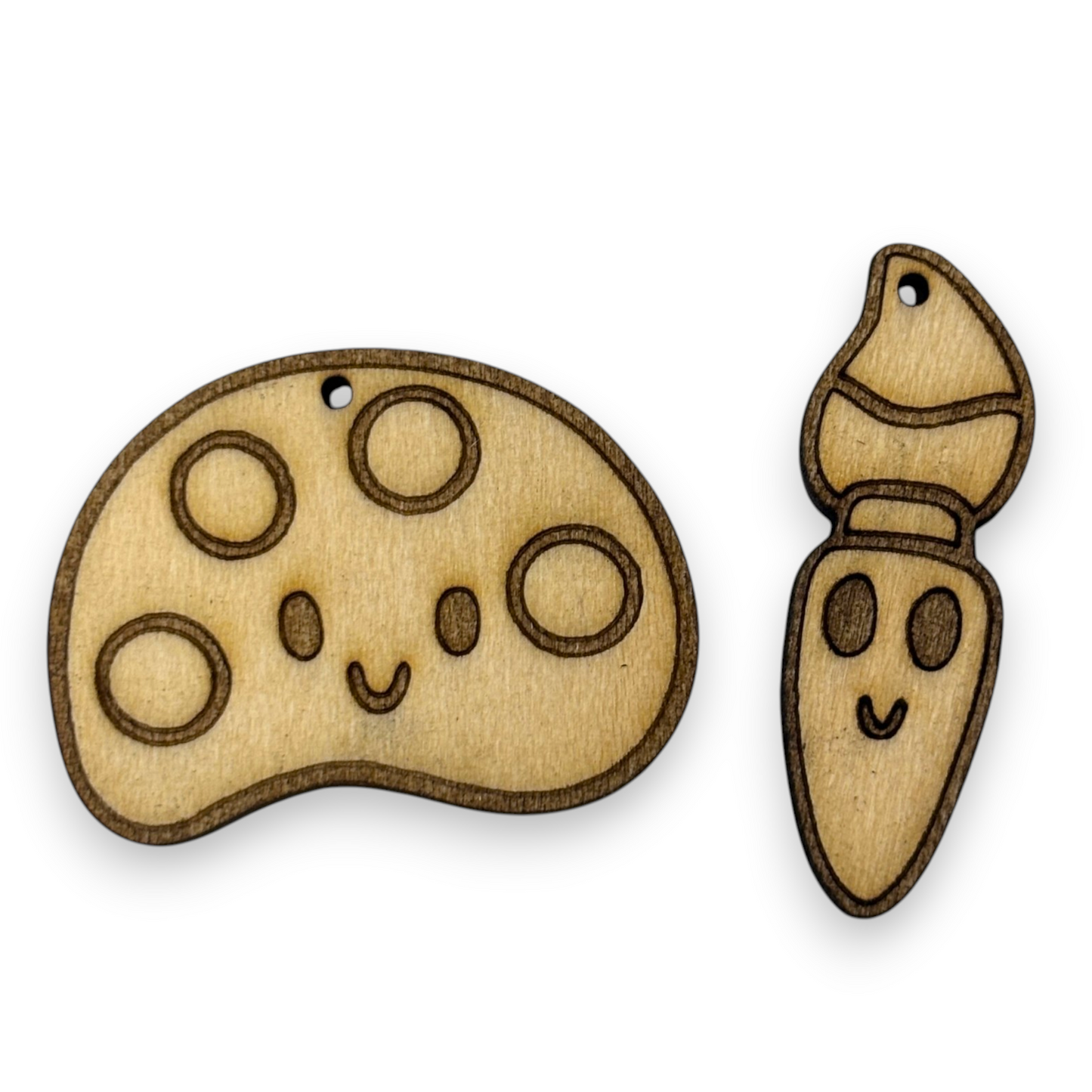 Wooden Teacher Earring Blanks for DIY Jewellery Making, dangles - 10pc Laser Cut Pieces