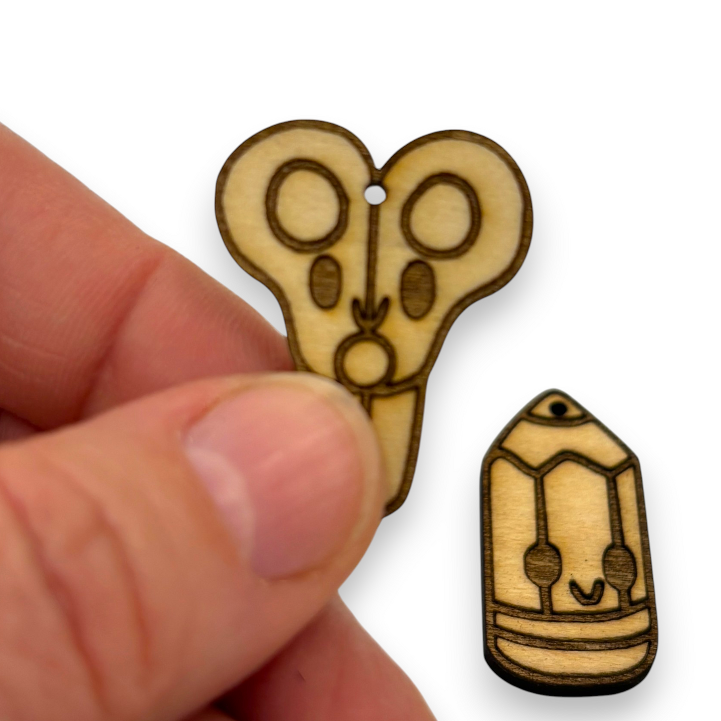 Wooden Teacher Earring Blanks for DIY Jewellery Making, dangles - 10pc Laser Cut Pieces