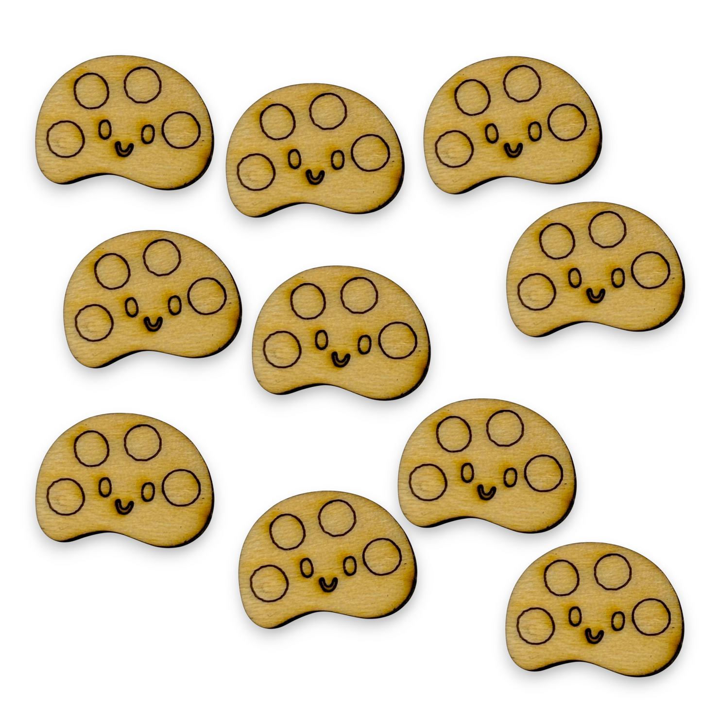 Wooden Teacher Earring Blanks for DIY Jewellery Making - Studs - 10pc Laser Cut Set
