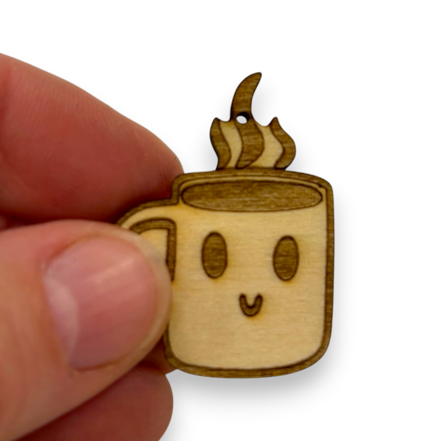 Wooden Food Earring Blanks for DIY Jewellery Making, dangles - 10pc Laser Cut Pieces